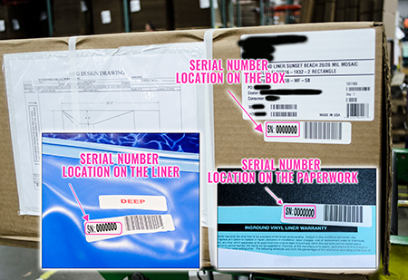 Vinyl Liner Serial Number