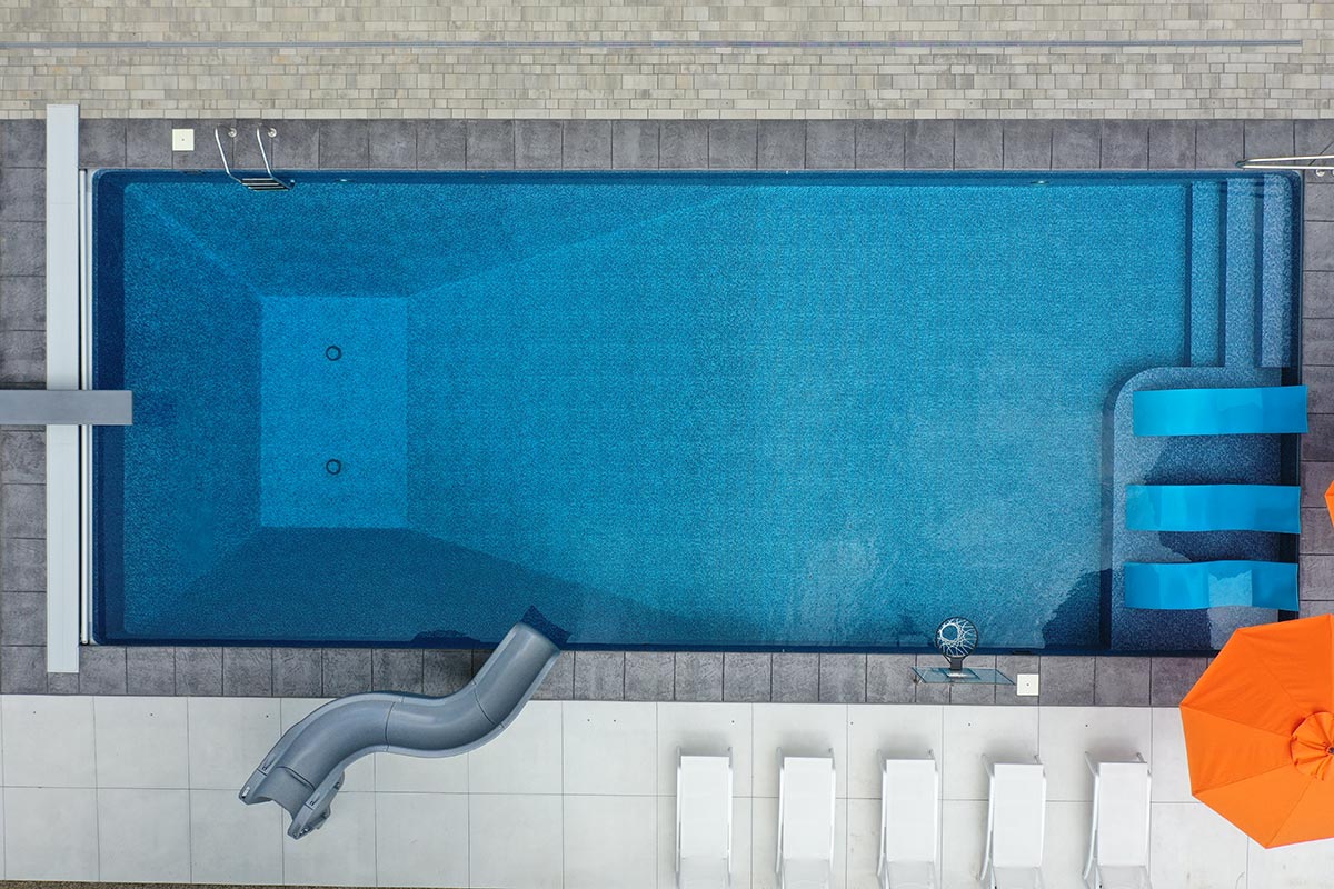 Rectangle Swimming Pool with autocover