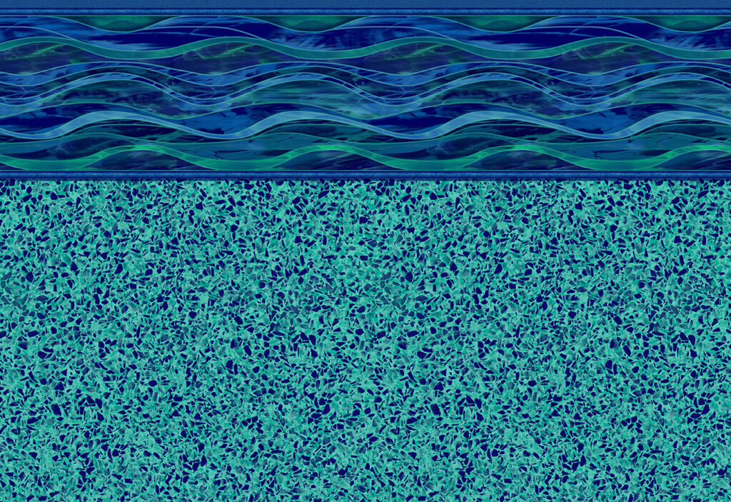 Island Wave with Terrazo Caribbean Inground Vinyl Liner