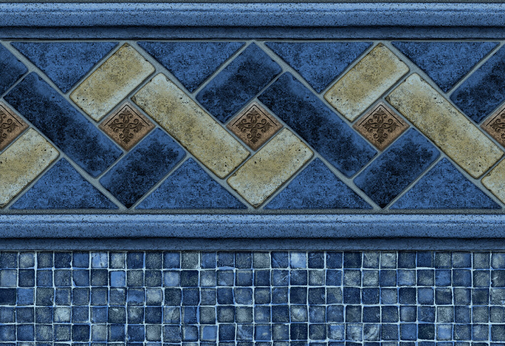 Mountain Mosaic with Mosaic Light Blue