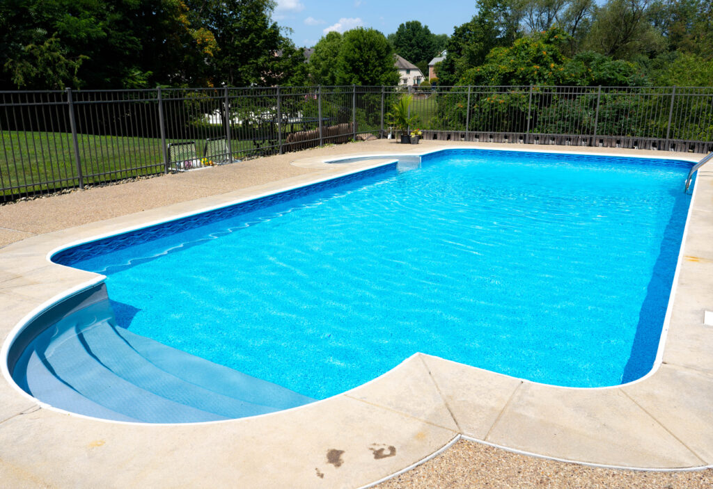 Island Wave with Terrazo Caribbean Inground Vinyl Liner