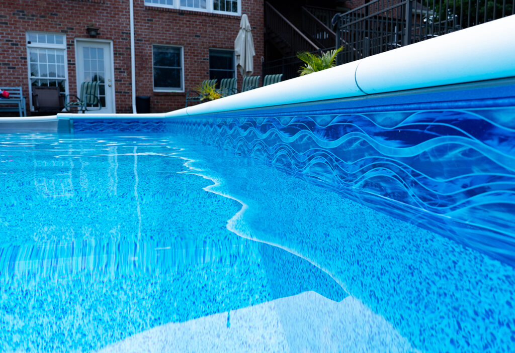 Island Wave with Terrazo Caribbean Inground Vinyl Liner