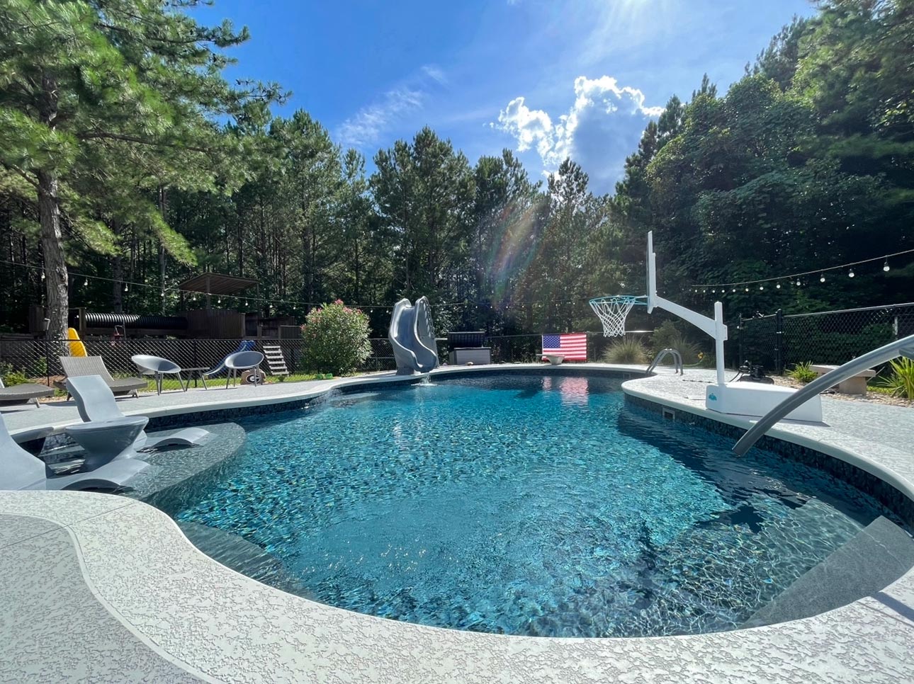 Freeform Vinyl Liner Pool