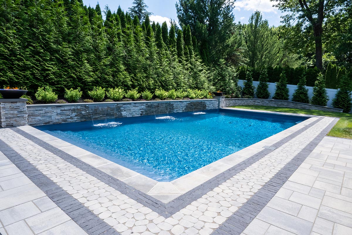 Rectangle with waterfalls