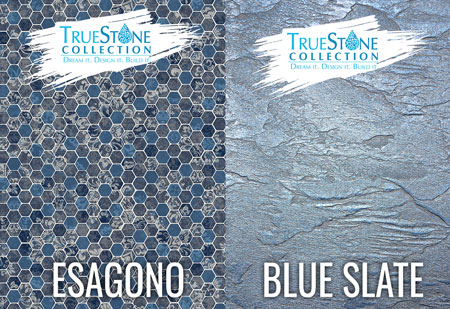 TrueStone Collection Esagono with TrueStone Blue Slate