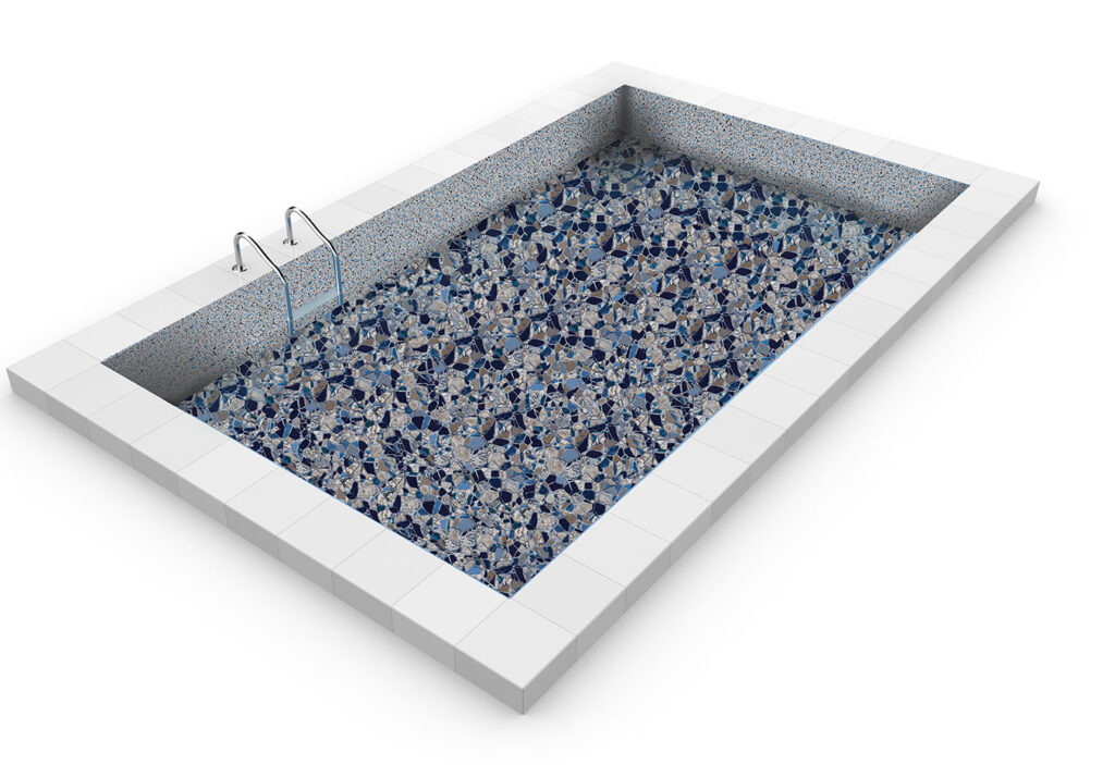 Natural Stone Finish Gray Crystal