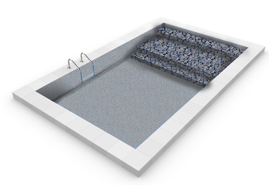 Natural Stone Finish Gray Crystal