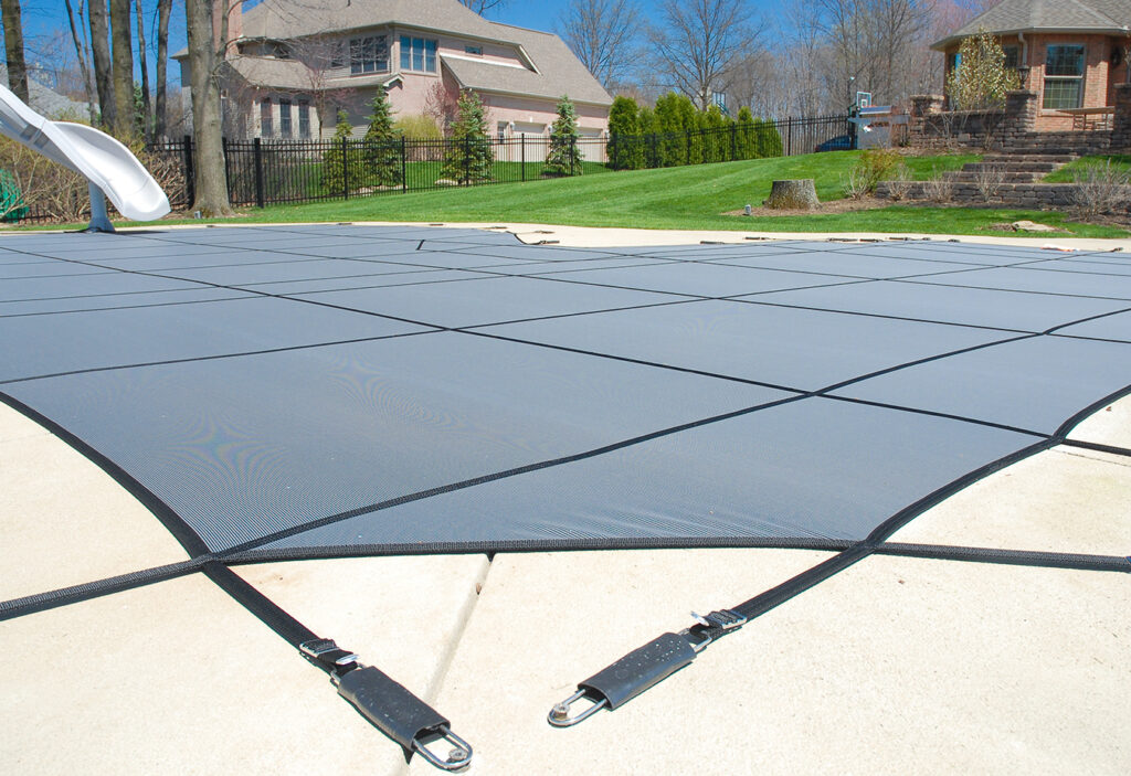 Secur-A-Pool Mesh Safety Cover Gray