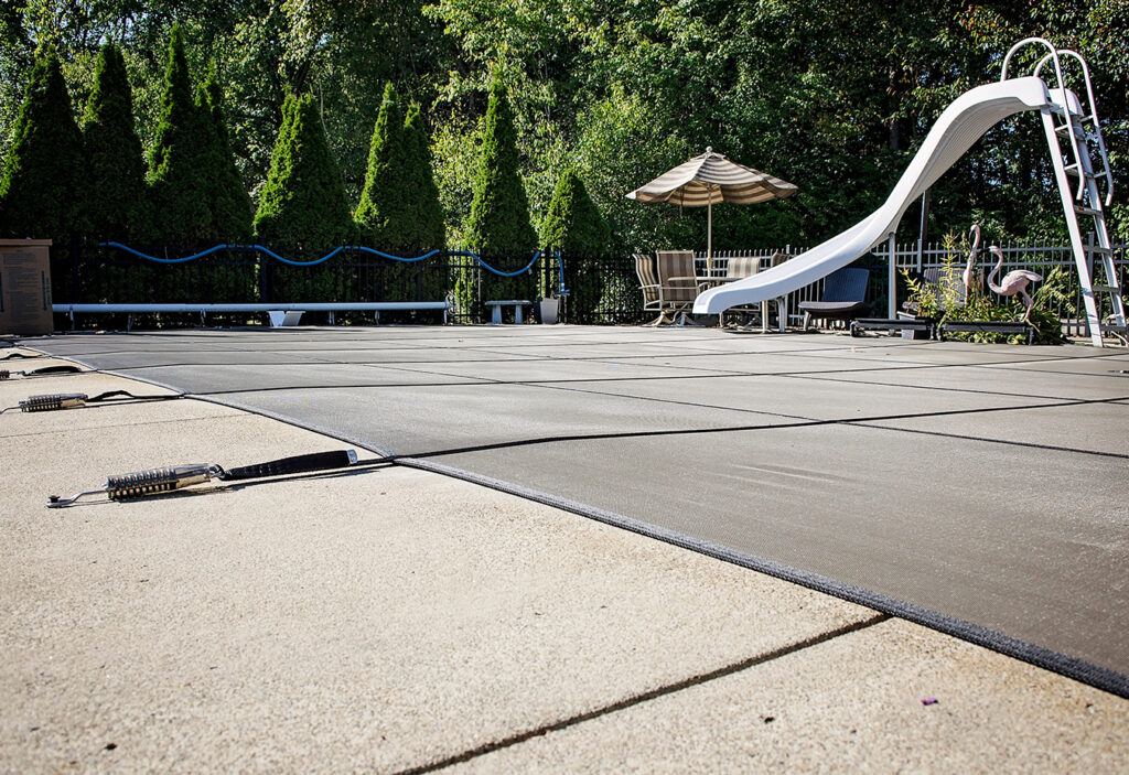 Secur-A-Pool Mesh Safety Cover Tan