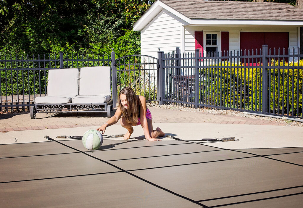 Secur-A-Pool Mesh Safety Cover Tan